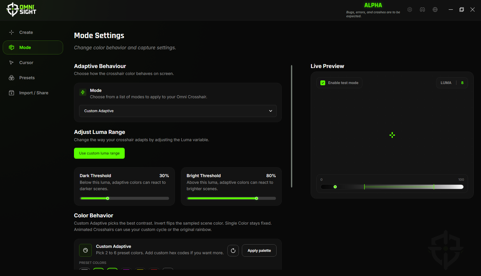 Mode Page